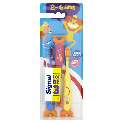 Pehme hambahari lastele Signal Kids Ultra Soft, 3 tk. цена и информация | Suuhügieen | kaup24.ee