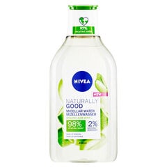 Nivea Naturally Good - Micellar water for all skin types 400ml цена и информация | Аппараты для ухода за лицом | kaup24.ee