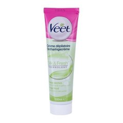 Veet Silk & Fresh Dry Skin Depilatory Cream - Depilatory cream with the scent of lily for dry skin 100ml цена и информация | Средства для депиляции | kaup24.ee