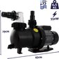 Liivafiltrisüsteemiga basseinipump, 550W, must цена и информация | Basseinitehnika | kaup24.ee