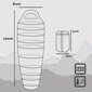 Magamiskott 230 cm, veekindel, sinine цена и информация | Magamiskotid | kaup24.ee