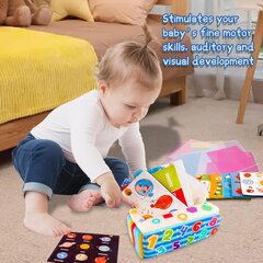Сенсорная игрушка Dekewe Montessori цена и информация | Drewniana Wieża Piramida Kura Nakładanie Kolorowych Kwadratów LD-15 15276 | kaup24.ee