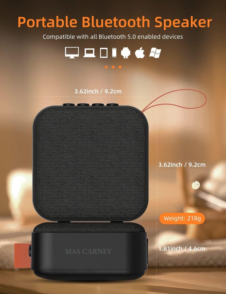Mas Carney F3 kaasaskantav Bluetooth-kõlar hind ja info | Kõlarid | kaup24.ee
