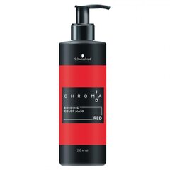 Красная тонирующая бондинг-маска для волос Schwarzkopf Professional CHROMAID Red, 280 мл цена и информация | Маски, масла, сыворотки | kaup24.ee