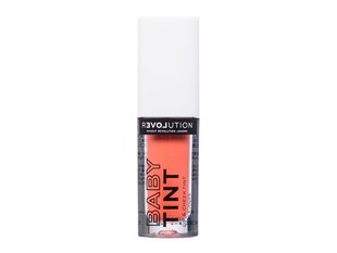 Makeup Revolution Relove Baby Tint Lip & Cheek Tint - Tekutá barva na rty a tváře 1,4 ml  Coral цена и информация | Помады, бальзамы, блеск для губ | kaup24.ee