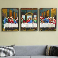 Картина по номерам Триптих На Раме Oh Art! 50x120 см (три детали по 40х50 см) цена и информация | Живопись по номерам | kaup24.ee