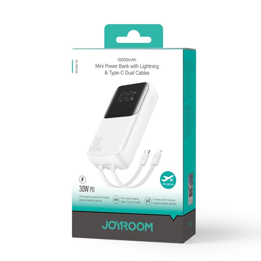 Joyroom JR-PBC06, 10000mAh hind ja info | Akupangad | kaup24.ee