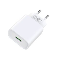 XO wall charger CE02D QC 3.0 18W 1x USB white цена и информация | Зарядные устройства для телефонов | kaup24.ee