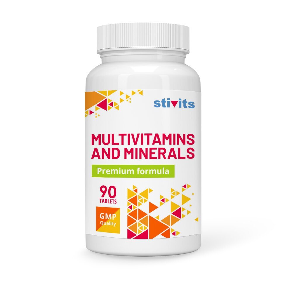 Toidulisand Stivits Multivitamiinide ja mineraalide vegan tabletid, N90 hind ja info | Vitamiinid, toidulisandid, immuunsuse preparaadid | kaup24.ee