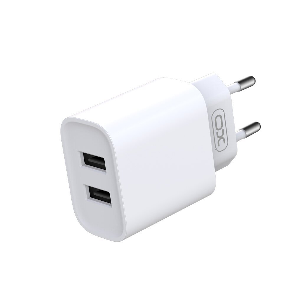 XO wall charger CE02C 2x USB 2,1A white hind ja info | Mobiiltelefonide laadijad | kaup24.ee