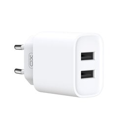 Зарядное устройство XO wall charger CE02C 2x USB 2,1A white цена и информация | Зарядные устройства для телефонов | kaup24.ee