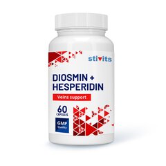 Toidulisand Stivits Diosmin 450 mg + Hesperidiin 50 mg, N60 hind ja info | Vitamiinid, toidulisandid, immuunsuse preparaadid | kaup24.ee