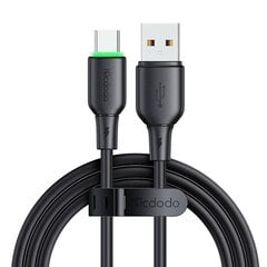 USB to USB-C Cable Mcdodo CA-4751 with LED light 1.2m (black) цена и информация | Borofone 43757-uniw | kaup24.ee