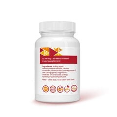 Toidulisand Stivits vitamiin K2 100 mcg + vitamiin D3 4000 IU, N120 hind ja info | Vitamiinid, toidulisandid, immuunsuse preparaadid | kaup24.ee