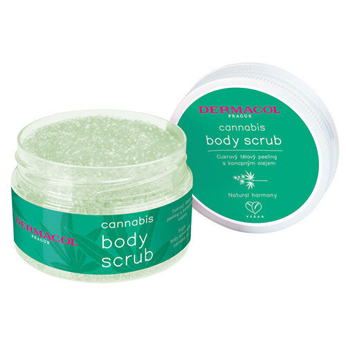 Kehakoorija Dermacol Cannabis Body Scrub, 200ml цена и информация | Kehakoorijad | kaup24.ee