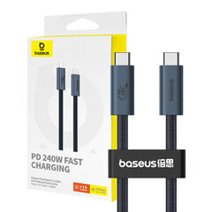 Baseus Flash Series 2 Data Cable Type-C to Type-C 240W 1m Cluster Black цена и информация | Borofone 43757-uniw | kaup24.ee