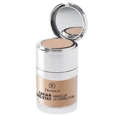 Dermacol Caviar Long Stay & Make-Up Corrector - Long lasting make-up with extracts of caviar and advanced corrector 30 ml  2 Fair #d9c2ad цена и информация | Пудры, базы под макияж | kaup24.ee