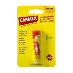 Huulepalsam Carmex Classic Lip Balm SPF15, 4 g hind ja info | Huulepulgad, -läiked, -palsamid, vaseliin | kaup24.ee