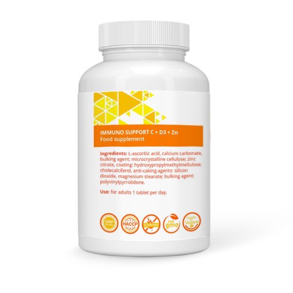 Toidulisand Stivits Immuuntoetus C 1000 mg + D3 + Zn, vegan tabletid, N90 цена и информация | Vitamiinid, toidulisandid, immuunsuse preparaadid | kaup24.ee