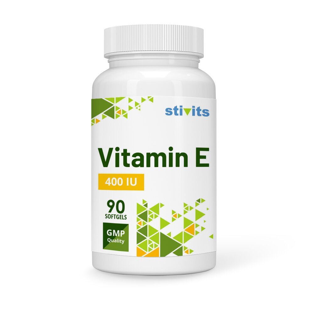 Toidulisand Stivits E-vitamiin 400 RÜ, vegan kapslid, N90 hind ja info | Vitamiinid, toidulisandid, immuunsuse preparaadid | kaup24.ee