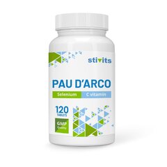 Toidulisand Stivits Pau D'Arco + C-vitamiin + Seleen, vegan tabletid, N120 hind ja info | Vitamiinid, toidulisandid, immuunsuse preparaadid | kaup24.ee