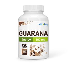 Toidulisand kofeiiniga Stivits Guaraana 800 mg, vegan tabletid, N120 hind ja info | Vitamiinid, toidulisandid, immuunsuse preparaadid | kaup24.ee