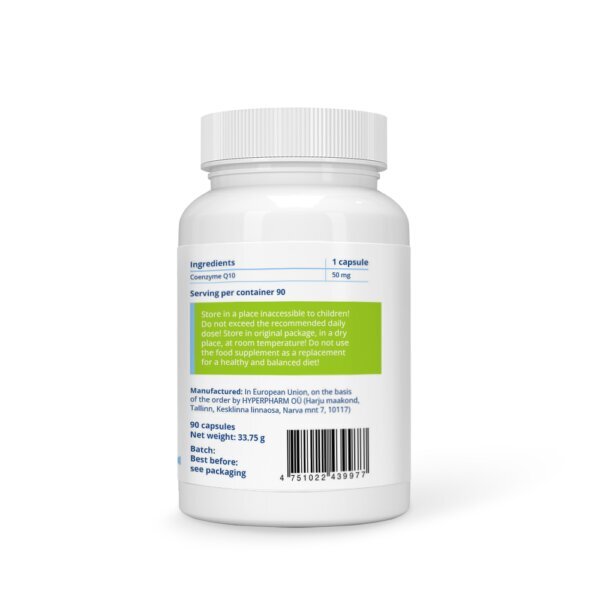 Toidulisand Stivits Koenüüm Q10 50 mg, vegan kapslid, N90 hind ja info | Vitamiinid, toidulisandid, immuunsuse preparaadid | kaup24.ee