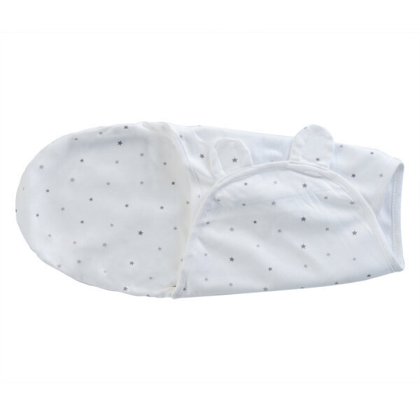 Mähkimistekk SwaddleMe Little Star 40478, valge, L, 3+ kuud hind ja info | Mähkimislinad | kaup24.ee