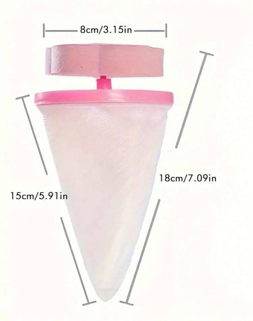 Plastikust juuksefilter karvade eemaldamiseks, Electronics LV-826, 3 tk hind ja info | Vannitoa sisustuselemendid ja aksessuaarid | kaup24.ee