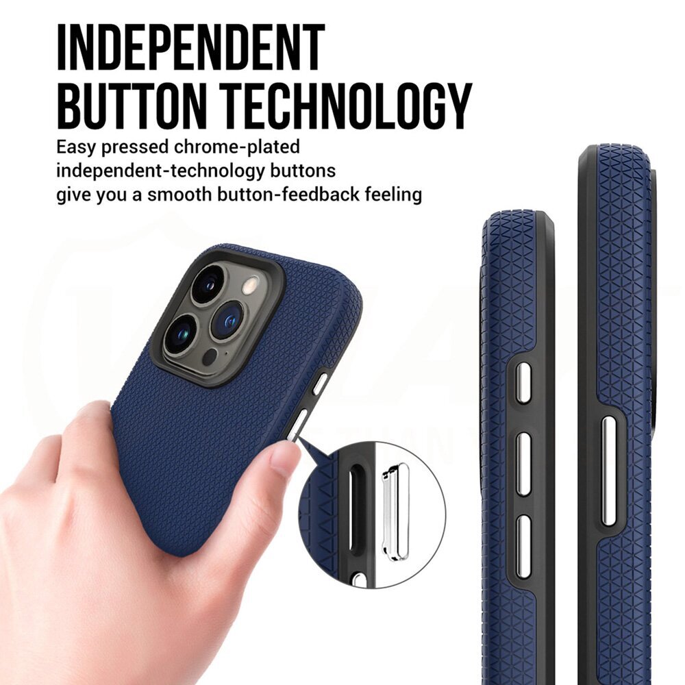 Vmax Triangle Case for iPhone 15 6,1" navy blue цена и информация | Telefoni kaaned, ümbrised | kaup24.ee