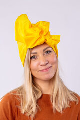 Siidist turban, kollane hind ja info | Naiste mütsid ja peapaelad | kaup24.ee