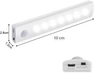 LED paneel liikumisanduritega, 10cm hind ja info | Süvistatavad ja LED valgustid | kaup24.ee