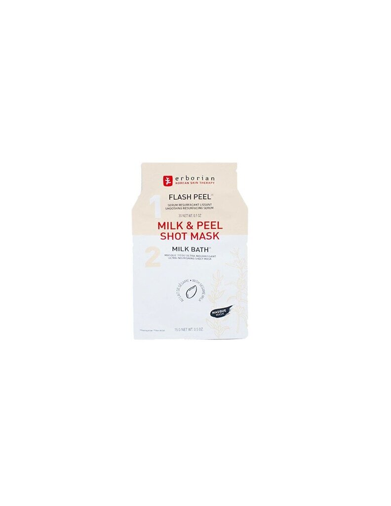 Toitev näomask Erborian Milk & Peel Shot Mask, 18 g hind ja info | Näomaskid, silmamaskid | kaup24.ee