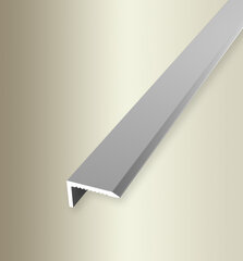Алюминиевый профиль для отделки углов BEST 238 U, Kuberit, 270 cм, серебристого цвета цена и информация | Профили соединения | kaup24.ee