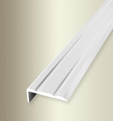 Alumiiniumprofiil nurkade viimistlemiseks Best 236 SK, Kuberit, 100cm, valge hind ja info | Ühendusprofiilid | kaup24.ee