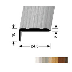 Алюминиевый профиль для отделки углов BEST 236 SK, Kuberit, 90 см, цвет дуба цена и информация | Профили соединения | kaup24.ee
