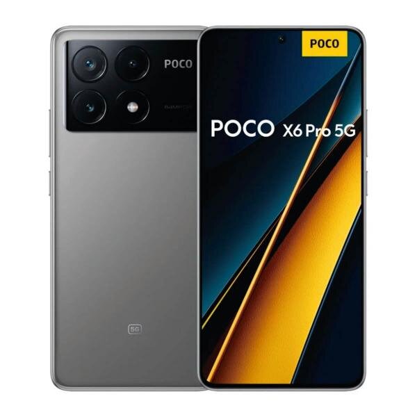 POCO X6 Pro 5G 12/512GB Grey hind ja info | Telefonid | kaup24.ee