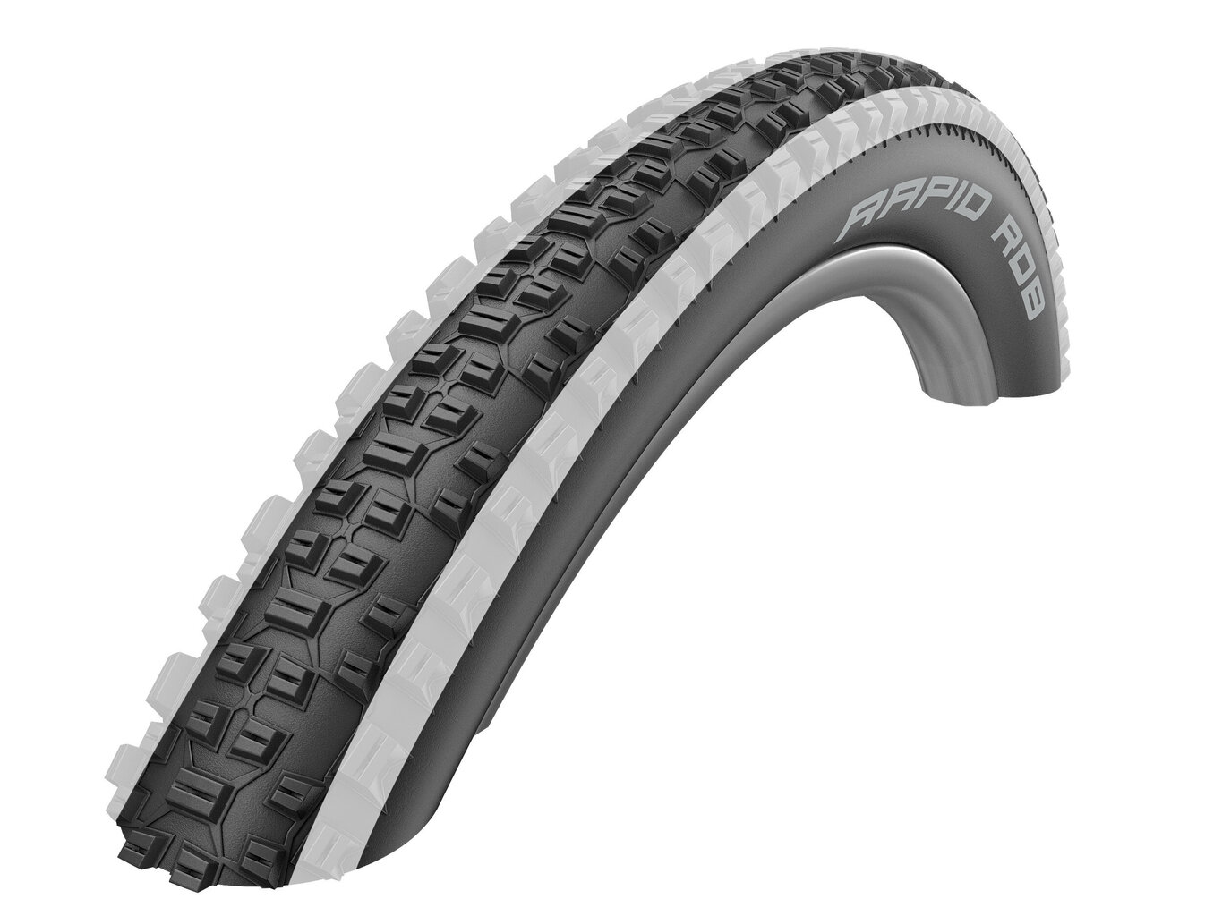 Rehv 26" Schwalbe Rapid Rob HS 425, must цена и информация | Jalgratta sisekummid ja rehvid | kaup24.ee