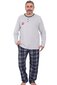 Pidžaama meestele P1141-PI, hall hind ja info | Meeste hommikumantlid, pidžaamad | kaup24.ee