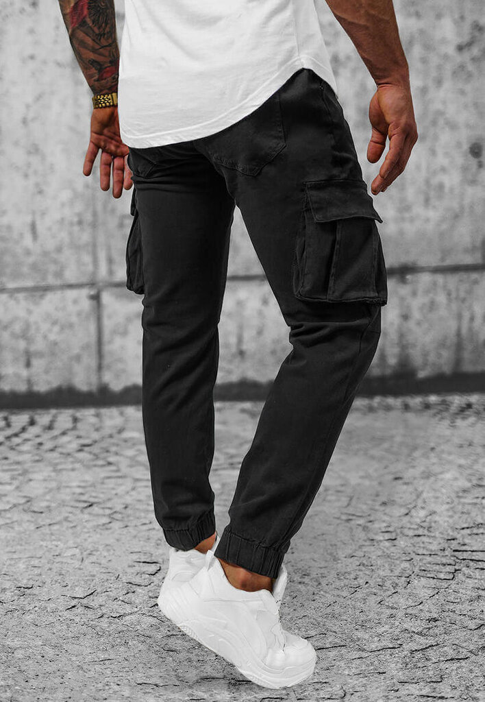 New Boy püksid meestele MP0105N, must hind ja info | Meeste püksid | kaup24.ee