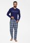 Pidžaama meestele Henderson, sinine hind ja info | Meeste hommikumantlid, pidžaamad | kaup24.ee