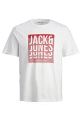 T-särk meestele Jack&Jones, valge hind ja info | Meeste T-särgid | kaup24.ee