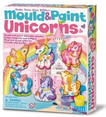 Творческий набор для изготовления магнитиков 4M Mould & Paint Unicorn цена и информация | Развивающие игрушки и игры | kaup24.ee