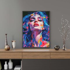 Teemantmosaiik 5D Diamond Painting Oh Art! Siniste juustega tüdruk, 40x50 cm цена и информация | Алмазная мозаика | kaup24.ee