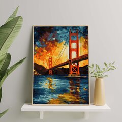 Картина по номерам На Раме Сан-Франциско Oh Art! 40x50 см цена и информация | Живопись по номерам | kaup24.ee