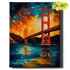 Картина по номерам На Раме Сан-Франциско Oh Art! 40x50 см цена и информация | Живопись по номерам | kaup24.ee