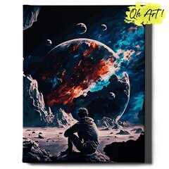 Maalimine numbrite järgi Astronaut Kuul Oh Art!, 40x50 cm hind ja info | Maalid numbri järgi | kaup24.ee