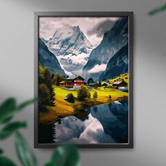 Maalimine numbrite järgi Šveitsi loodus Oh Art!, 40x50 cm hind ja info | Maalid numbri järgi | kaup24.ee
