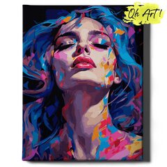 Картина по номерам На Раме Лицо девушки Oh Art! 40x50 см цена и информация | Живопись по номерам | kaup24.ee
