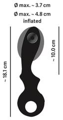 Täispuhutav G-punkti vibraator Eternal Bendable, must hind ja info | Vibraatorid | kaup24.ee